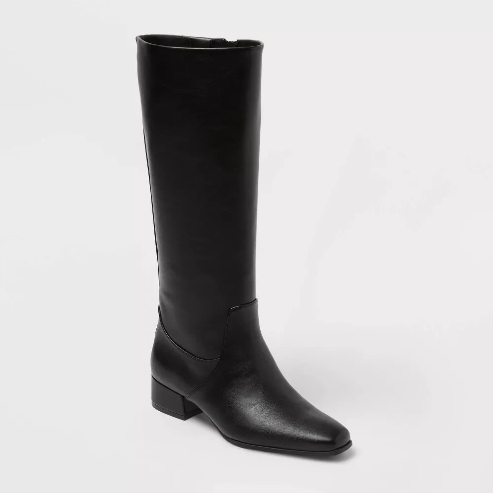 Women's Rhi Wide Calf Knee Boots – Universal Thread Black 7WC New With Tags